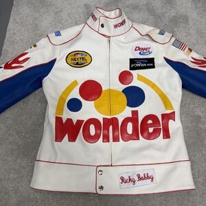 Sparco Ricky Bobby Wonder Bread Jacket Mens XS White Talladega Nights NASCAR